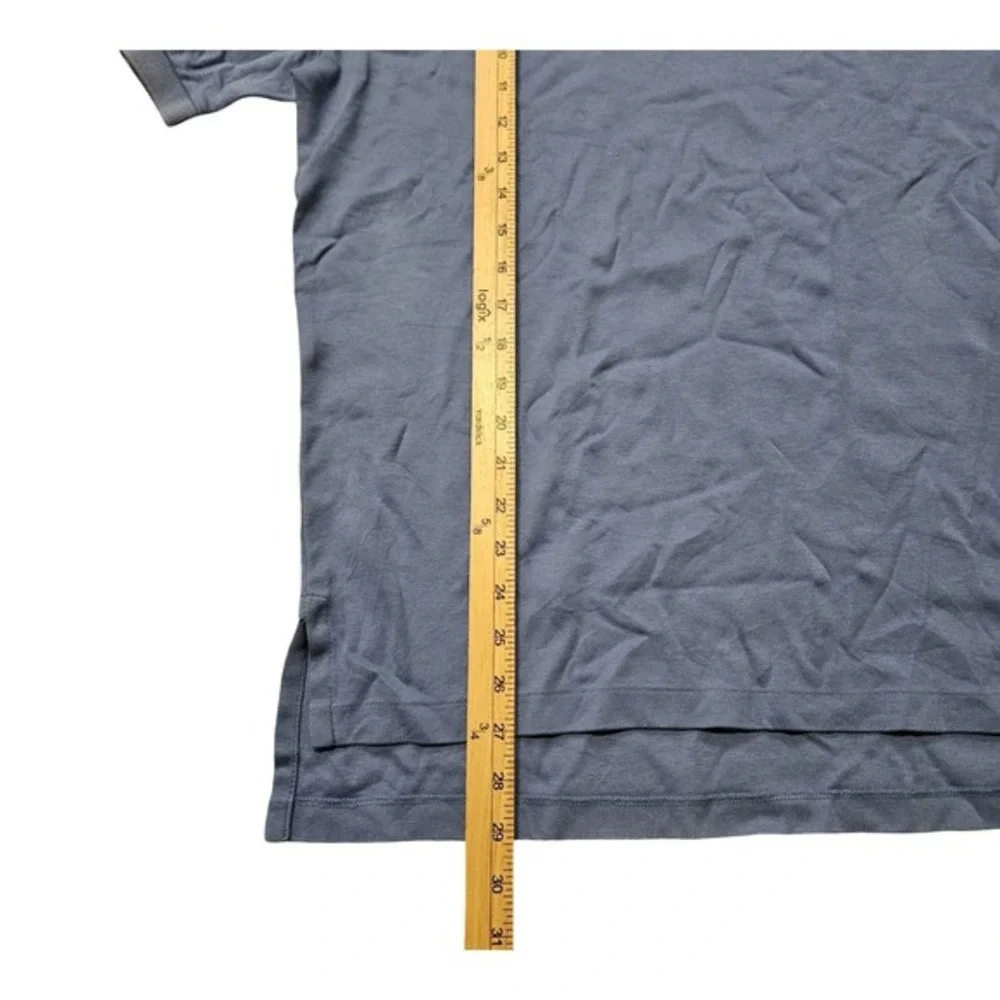 Polo Ralph Lauren Mens Medium‎ Blue Orange Pony Polo Shirt Cotton Classic
